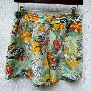 Orientique Naturally Australian Women’s Multicolor Boho Tropical Floral Shorts S